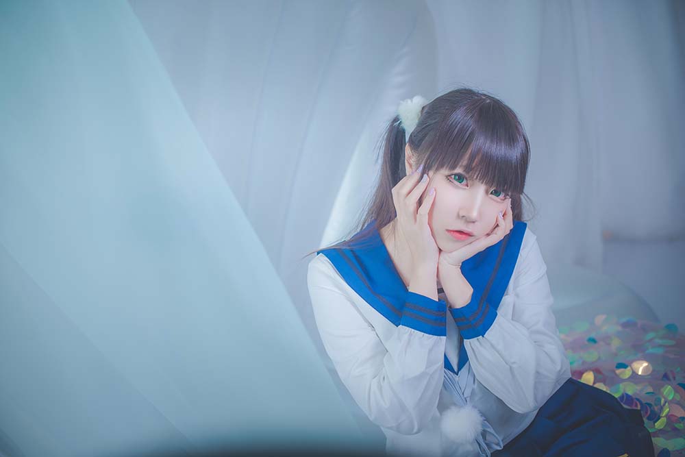 二佐Nisa – 水手服 Cosplay-第1张