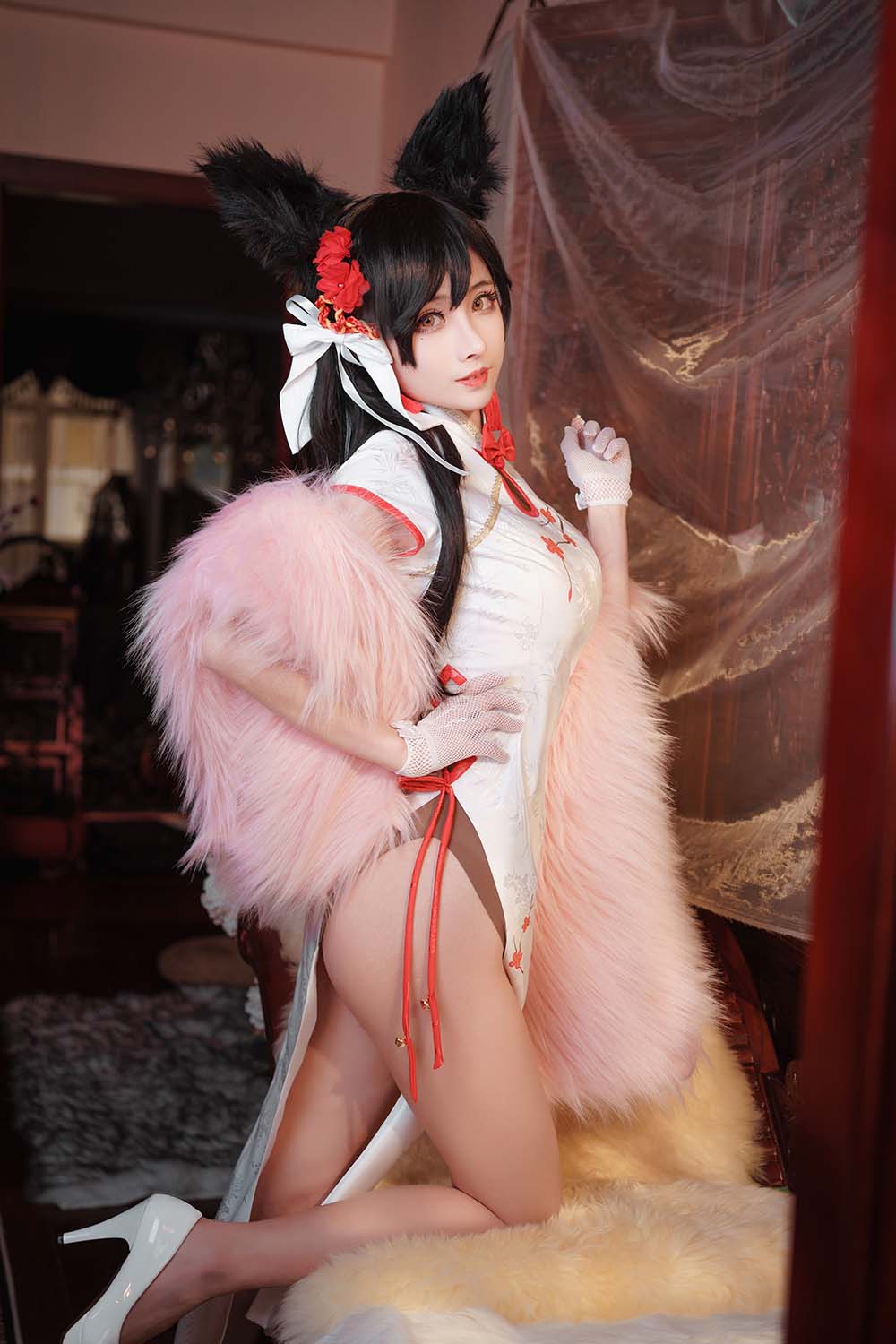 rioko凉凉子 – 爱宕旗袍 Cosplay-第1张