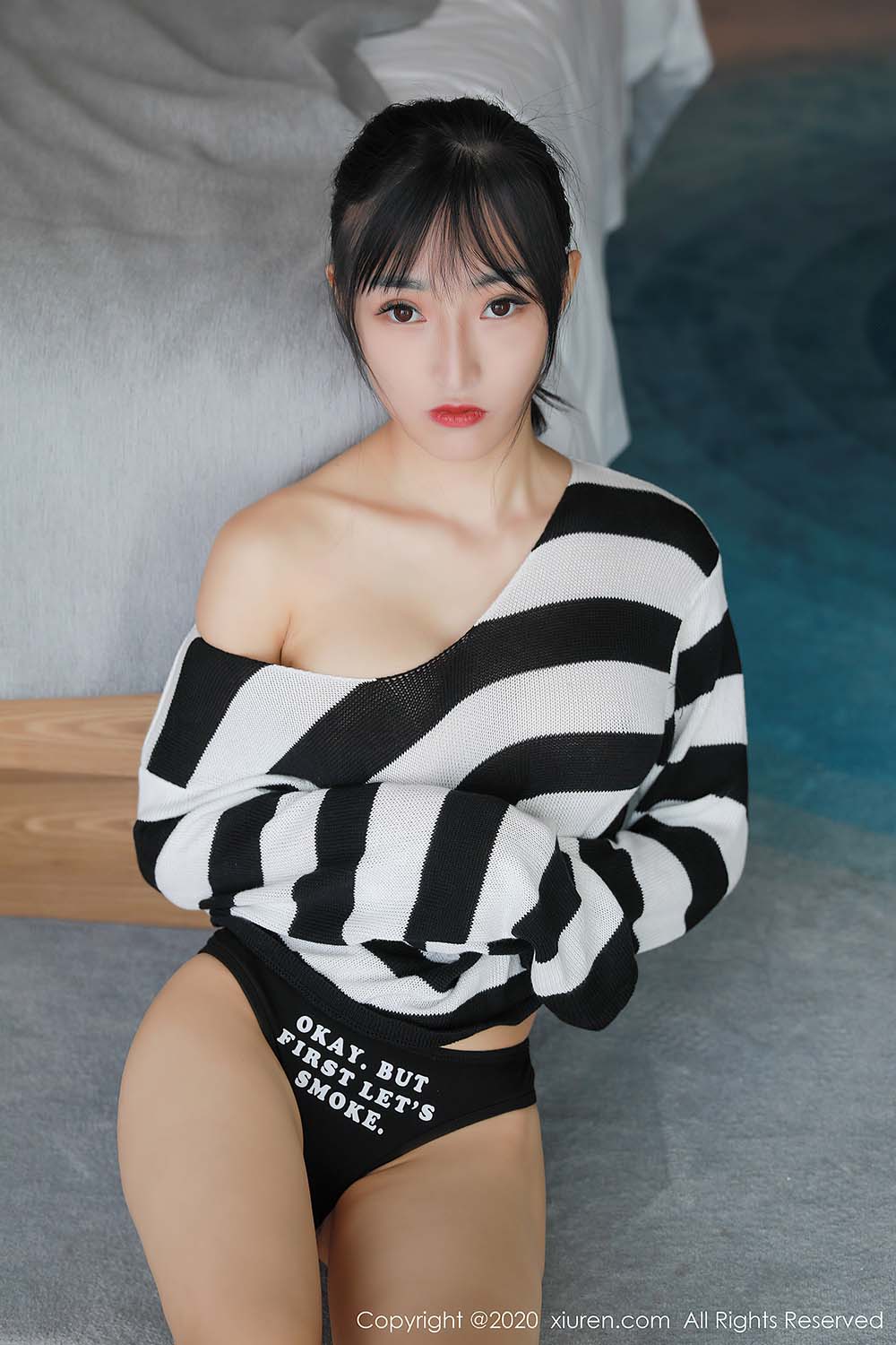 [Xiuren秀人网]XR20200724N02364 2020.07.24 NO.2364 热裤T恤 姬玉露cc Xiuren秀人网-第2张