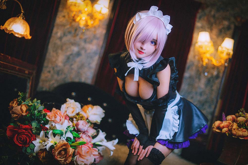 rioko凉凉子 – 玛修 Cosplay-第2张
