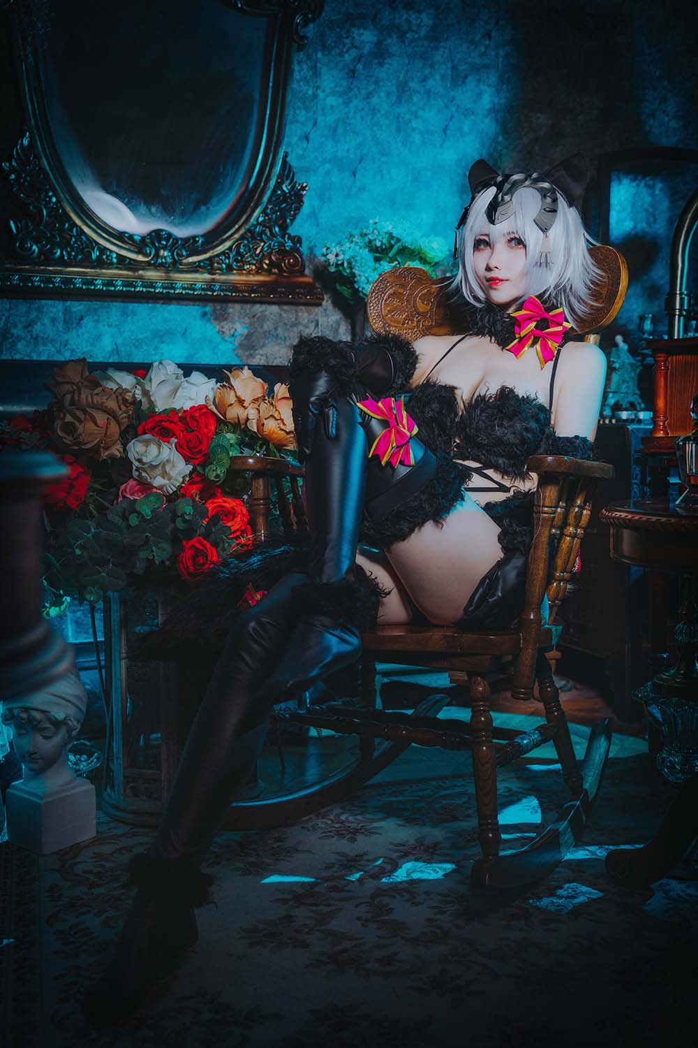 rioko凉凉子 – 黑贞 Cosplay-第1张