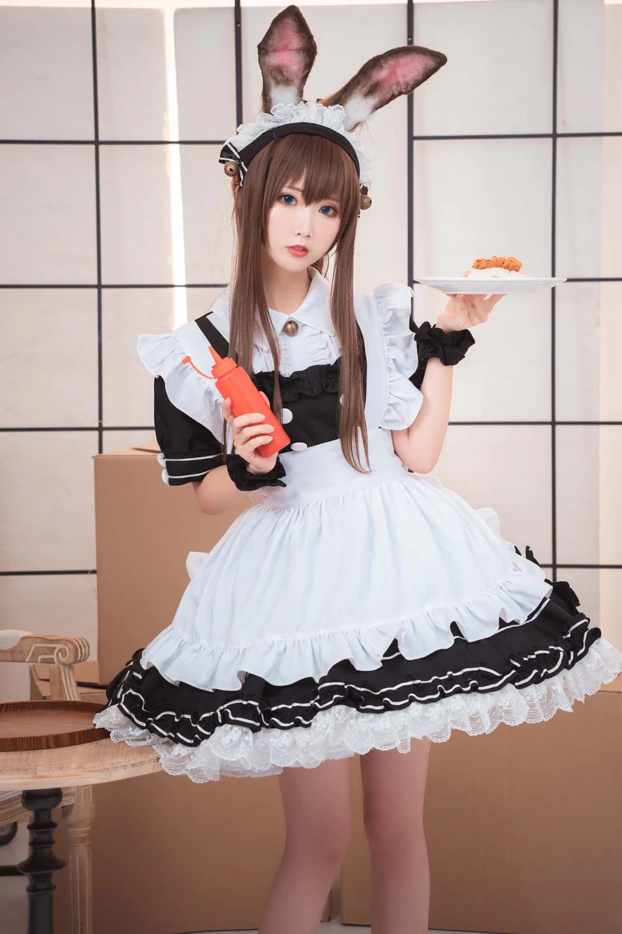 面饼仙儿 – 阿米驴女仆 Cosplay-第1张