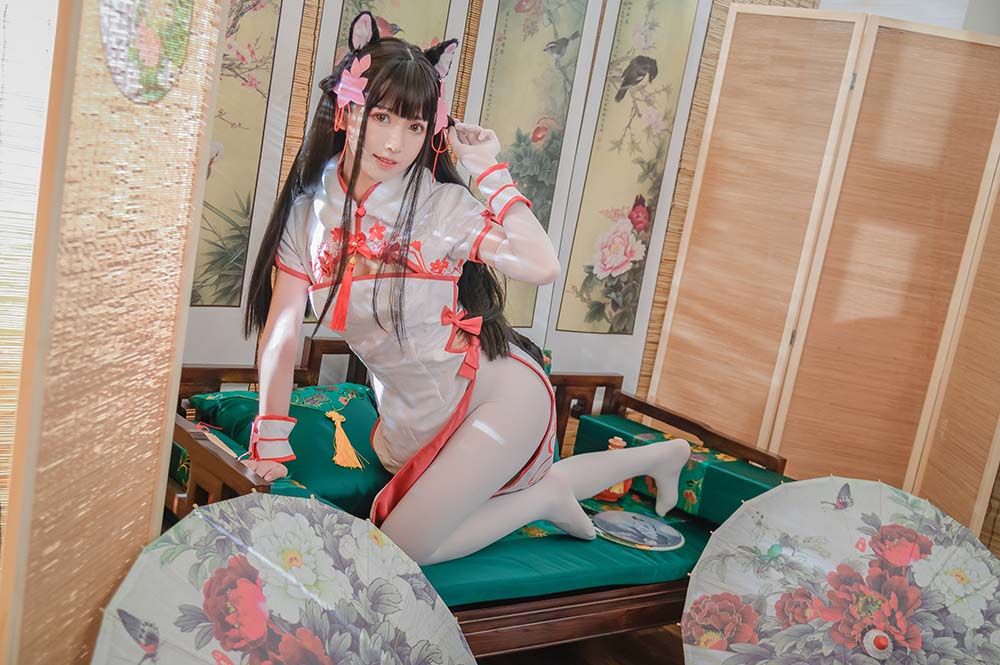 鳗鱼霏儿 – 碧蓝华裳 夕暮 Cosplay-第2张