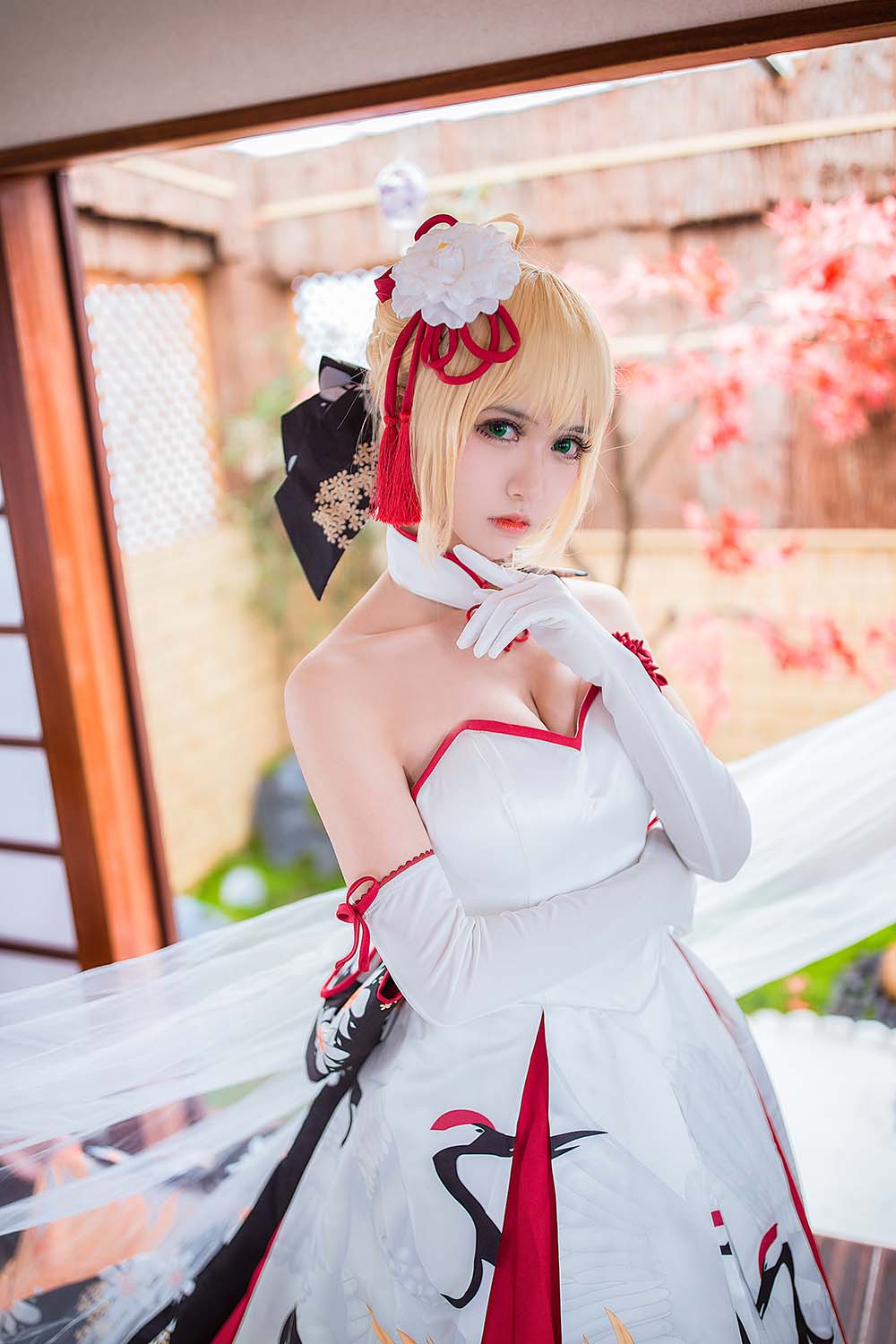 鳗鱼霏儿 – King of Knight 和风礼服 Cosplay-第1张