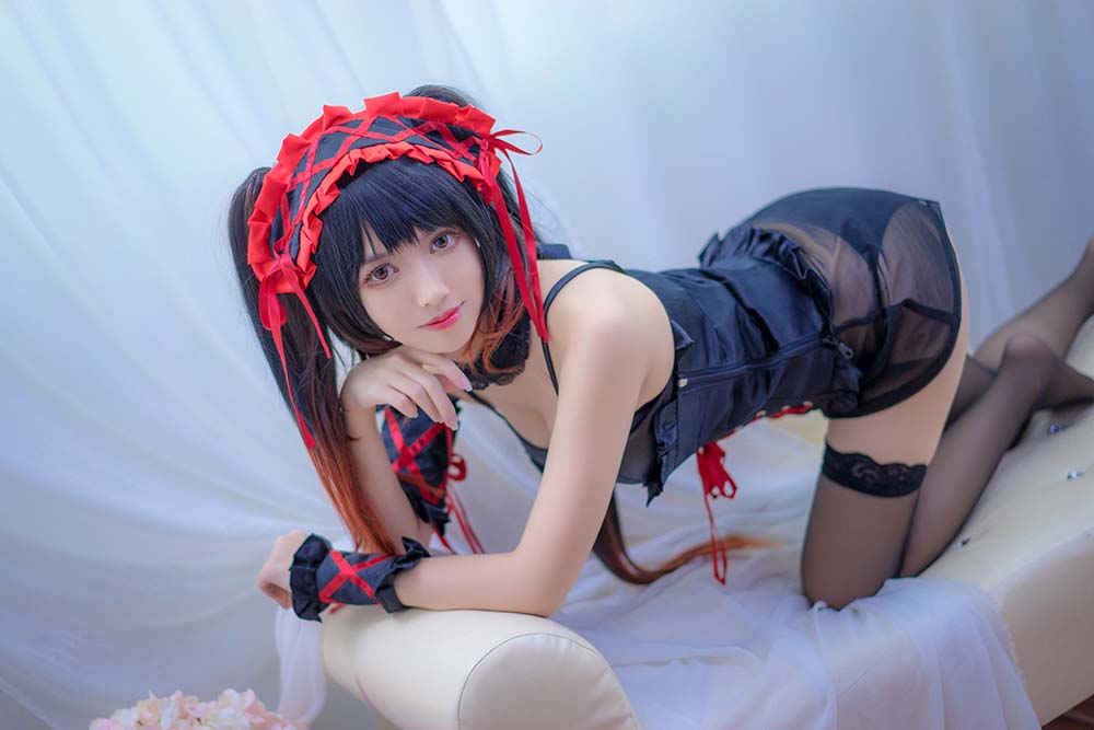 鳗鱼霏儿 – 狂三之睡衣 Cosplay-第1张