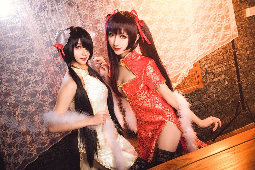 鳗鱼霏儿 – 狂三之旗袍 Cosplay-第1张