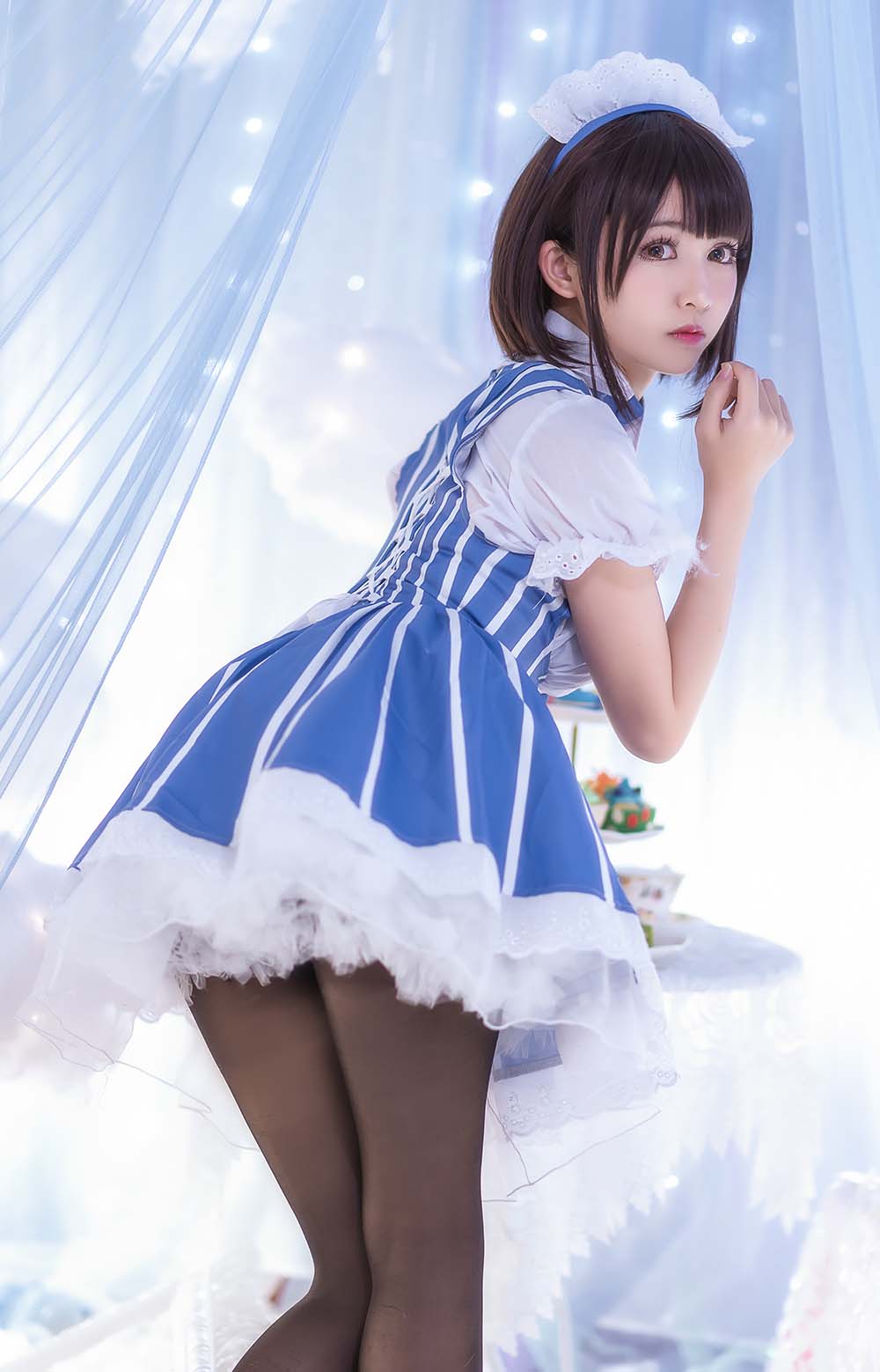鳗鱼霏儿 – 加藤惠 女仆 Cosplay-第1张
