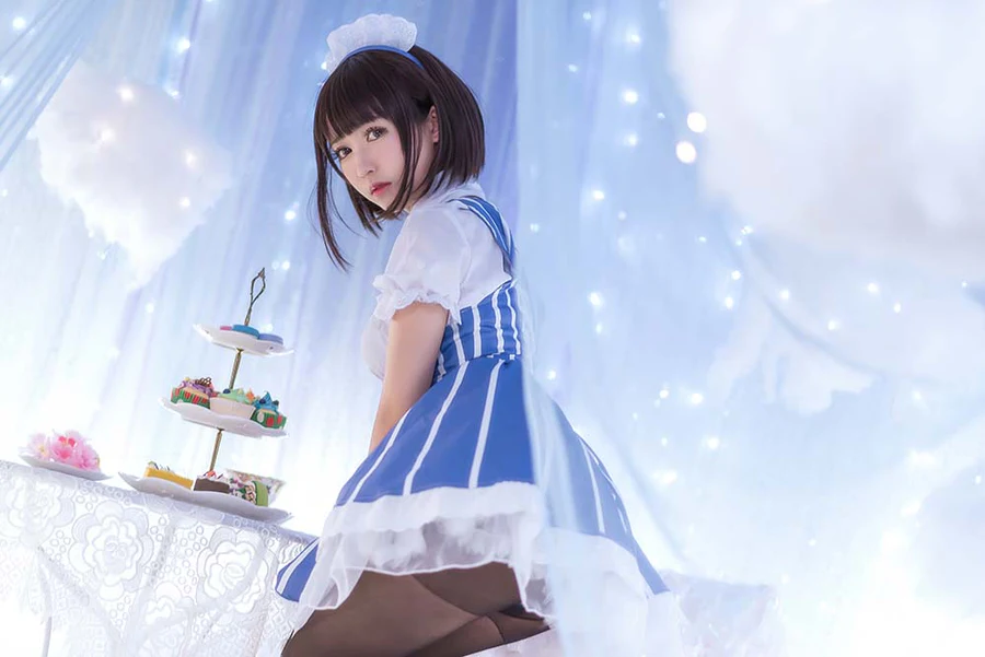 鳗鱼霏儿 – 加藤惠 女仆 Cosplay-第2张