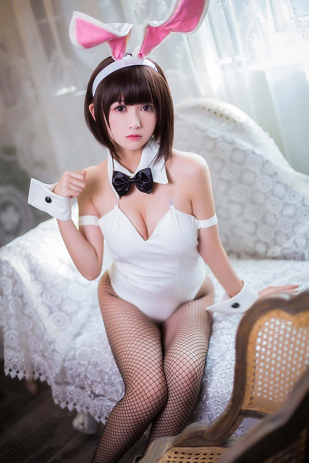 鳗鱼霏儿 – 圣人惠之兔女郎 Cosplay-第1张