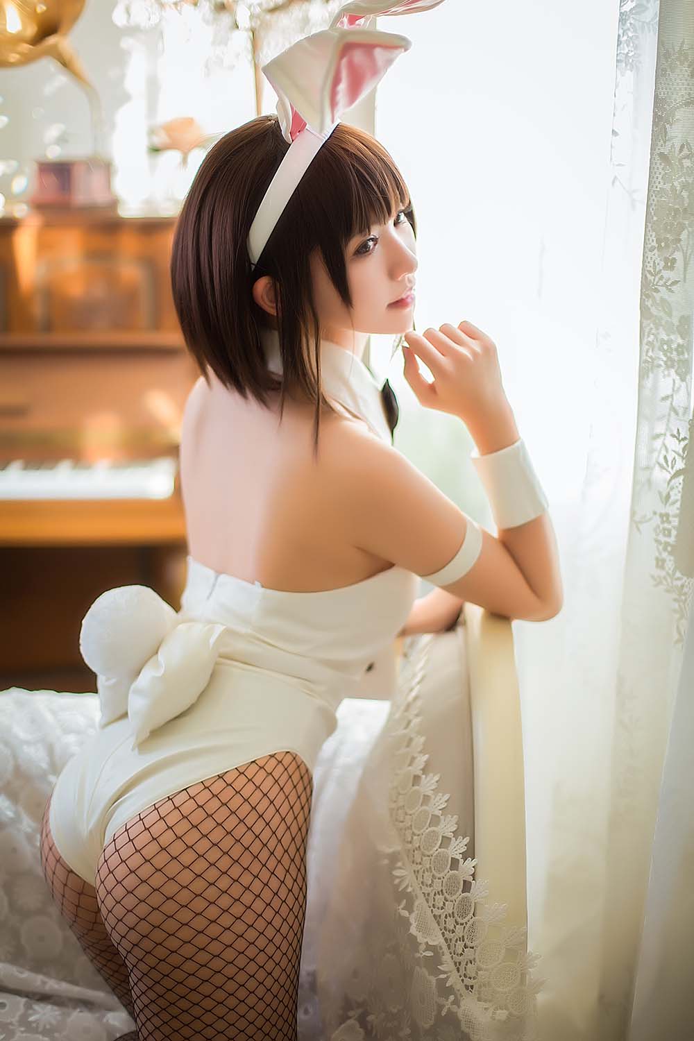 鳗鱼霏儿 – 圣人惠之兔女郎 Cosplay-第2张