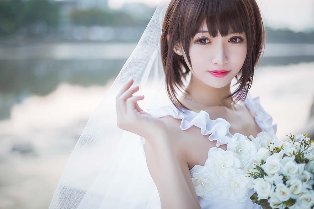鳗鱼霏儿 – 圣人惠之婚纱 Cosplay-第1张