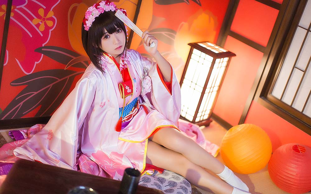鳗鱼霏儿 – 圣人惠之和服 Cosplay-第2张