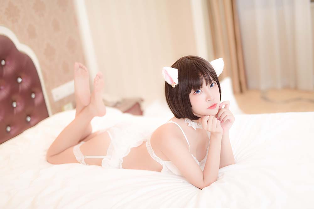 二佐Nisa – 雪纺睡衣 Cosplay-第2张