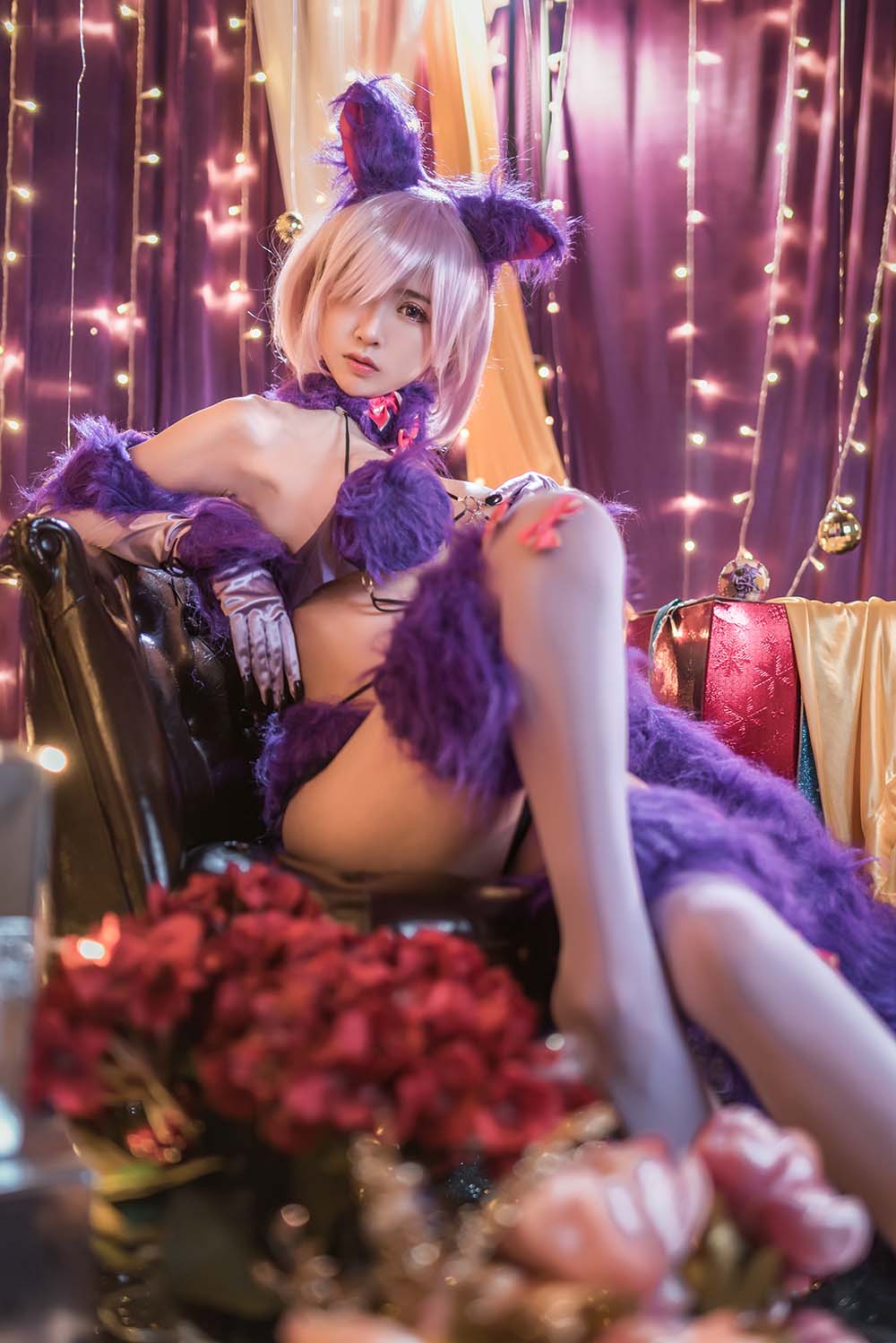 鳗鱼霏儿 – 紫色礼装 Cosplay-第2张