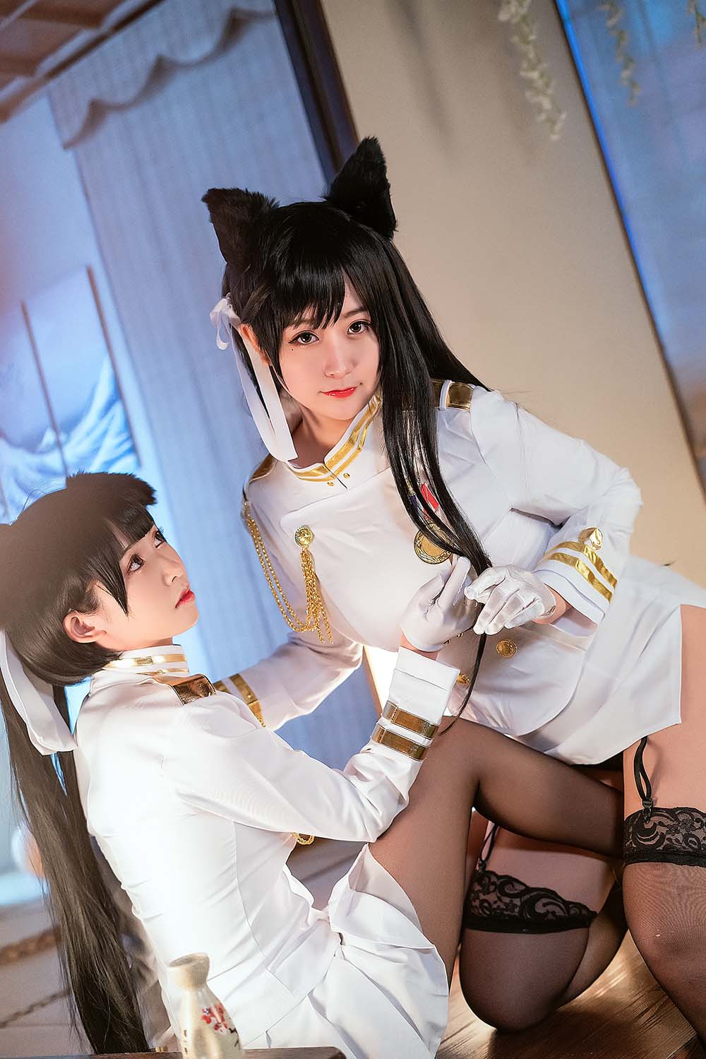鳗鱼霏儿 – 双人本 舰队服 Cosplay-第1张