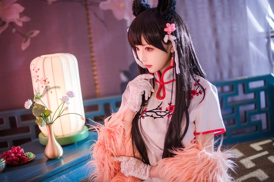 Shika小鹿鹿 – 爱宕旗袍 Cosplay-第1张