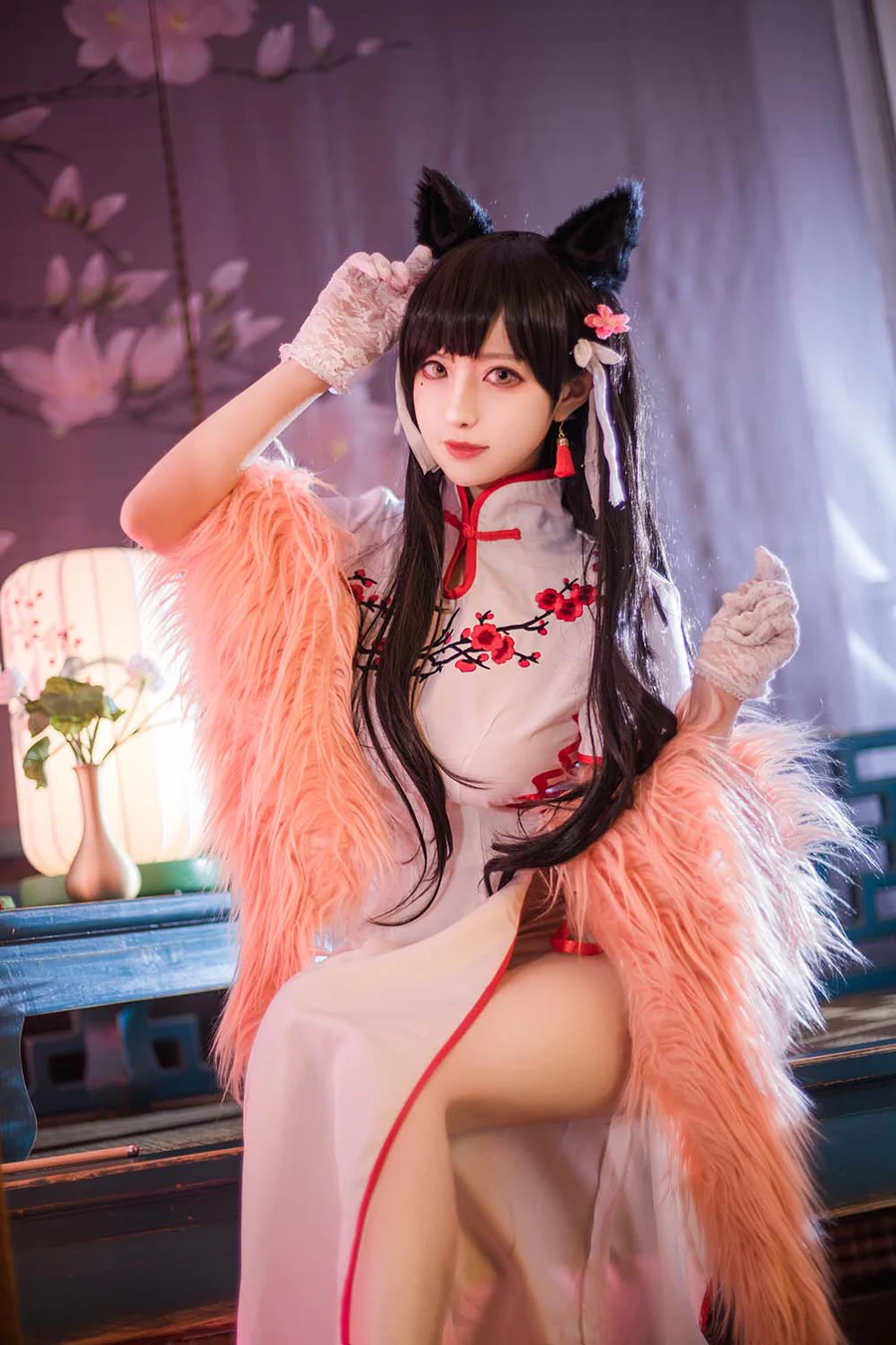 Shika小鹿鹿 – 爱宕旗袍 Cosplay-第2张