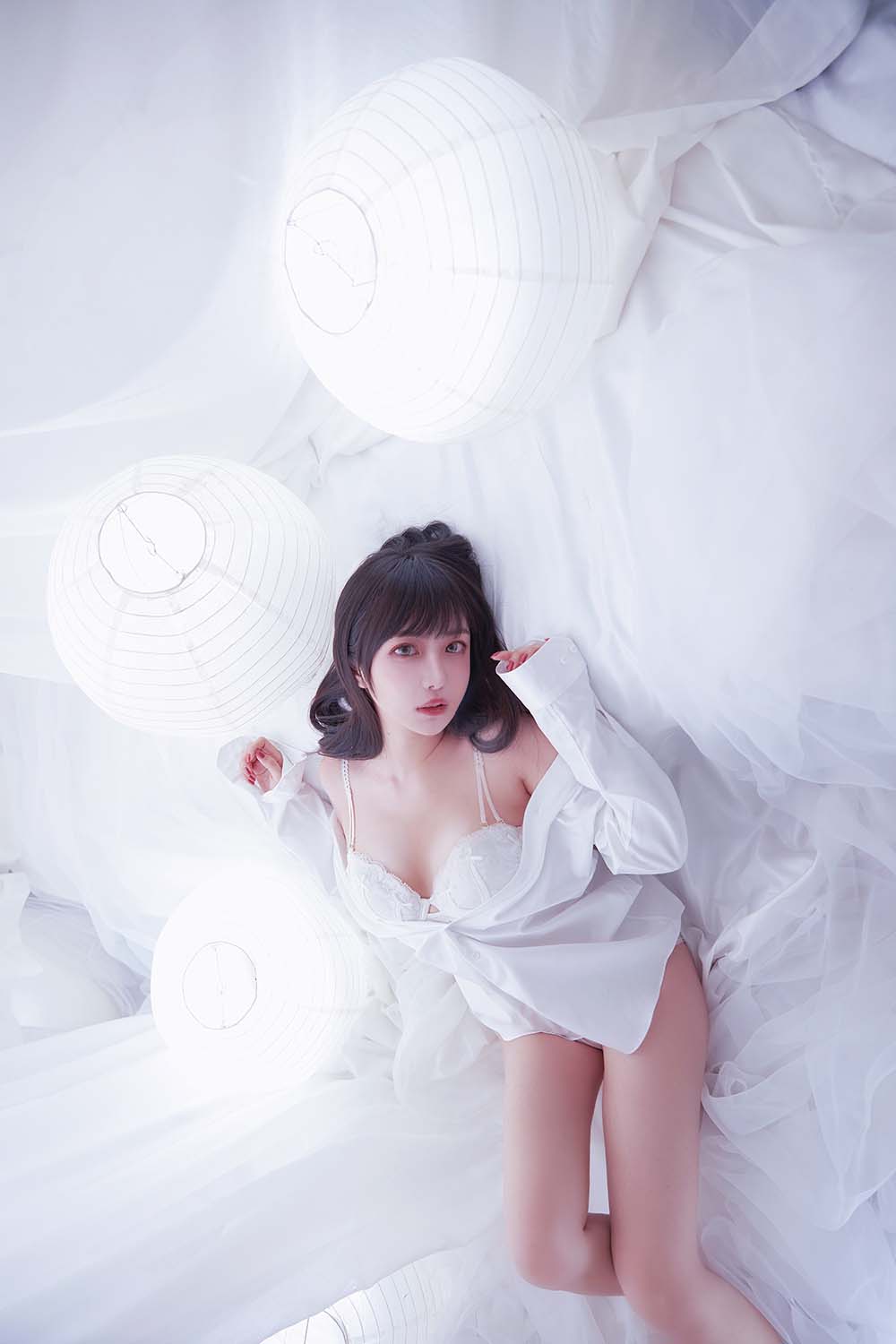 Shika小鹿鹿 – 纯白 Cosplay-第1张