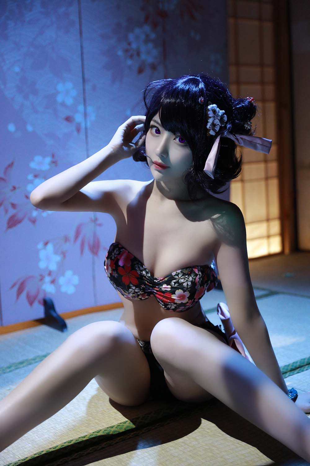 Shika小鹿鹿 – 北斋泳装 Cosplay-第1张