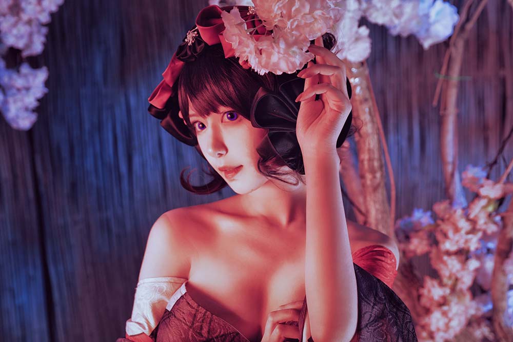 Shika小鹿鹿 – 北斋和服 Cosplay-第2张