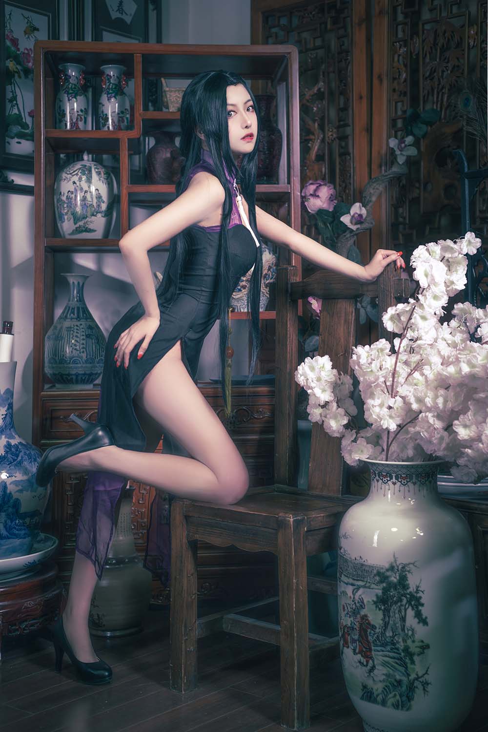 Shika小鹿鹿 – 万花旗袍 Cosplay-第1张