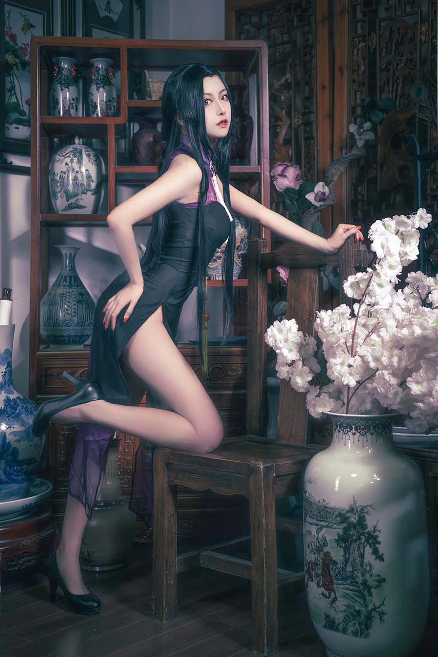 Shika小鹿鹿 – 万花旗袍 Cosplay-第1张