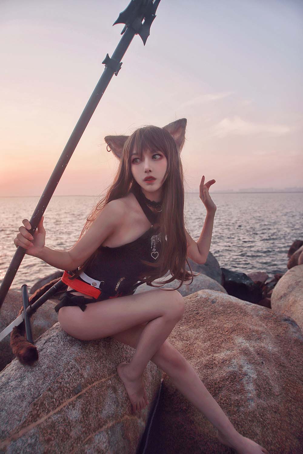 Shika小鹿鹿 – 天火泳装 Cosplay-第1张