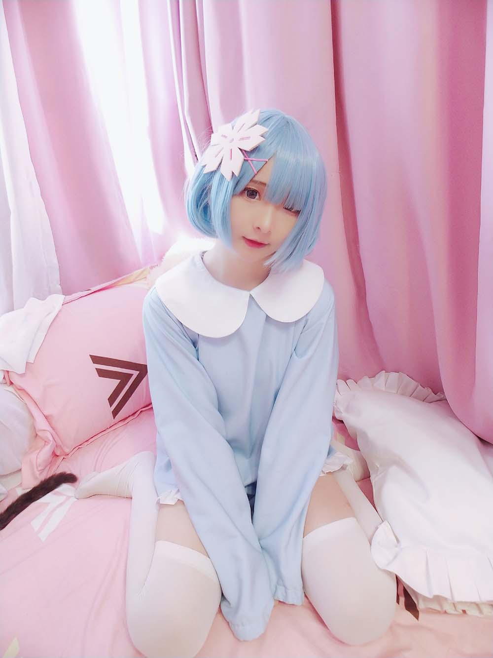 古川kagura – 蕾姆幼年 Cosplay-第1张