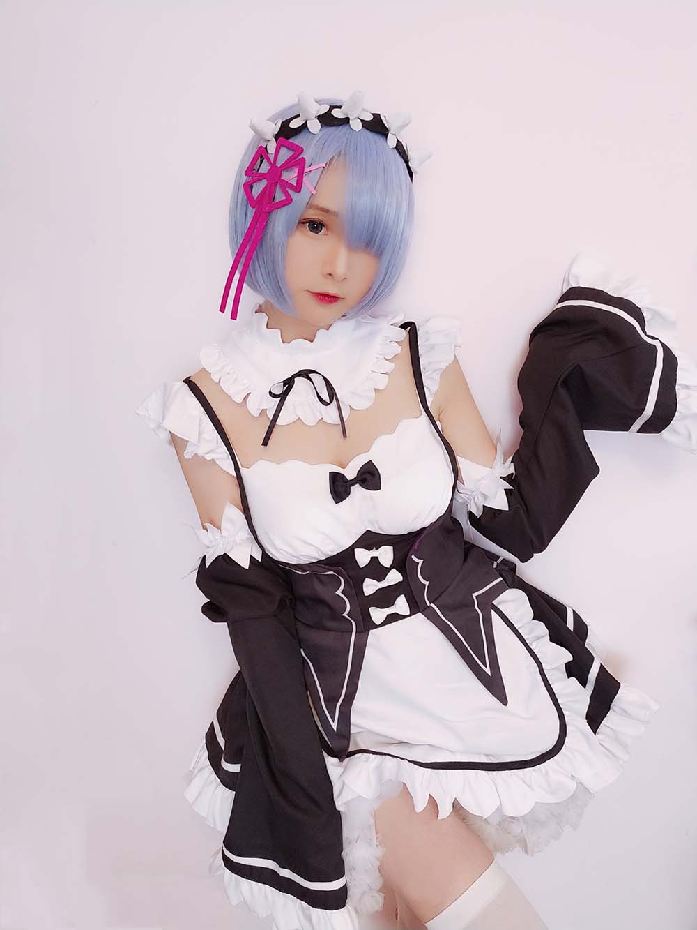 古川kagura – 蕾姆女仆 Cosplay-第2张