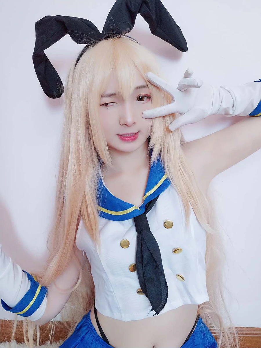 古川kagura – 岛风 Cosplay-第1张