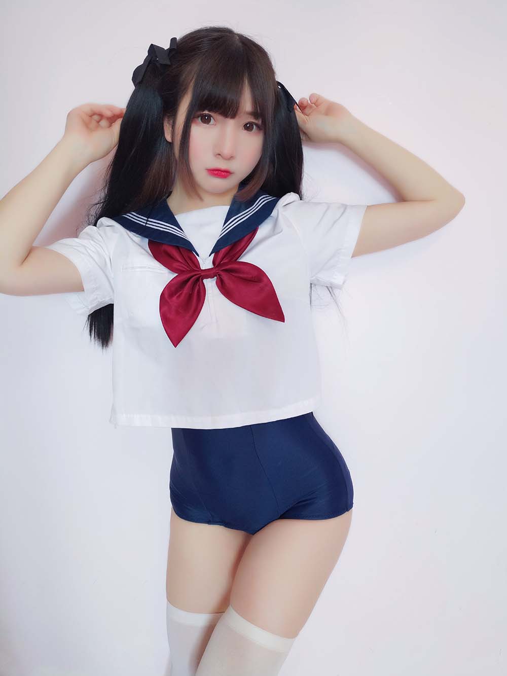 古川kagura – 水手服死库水 Cosplay-第1张