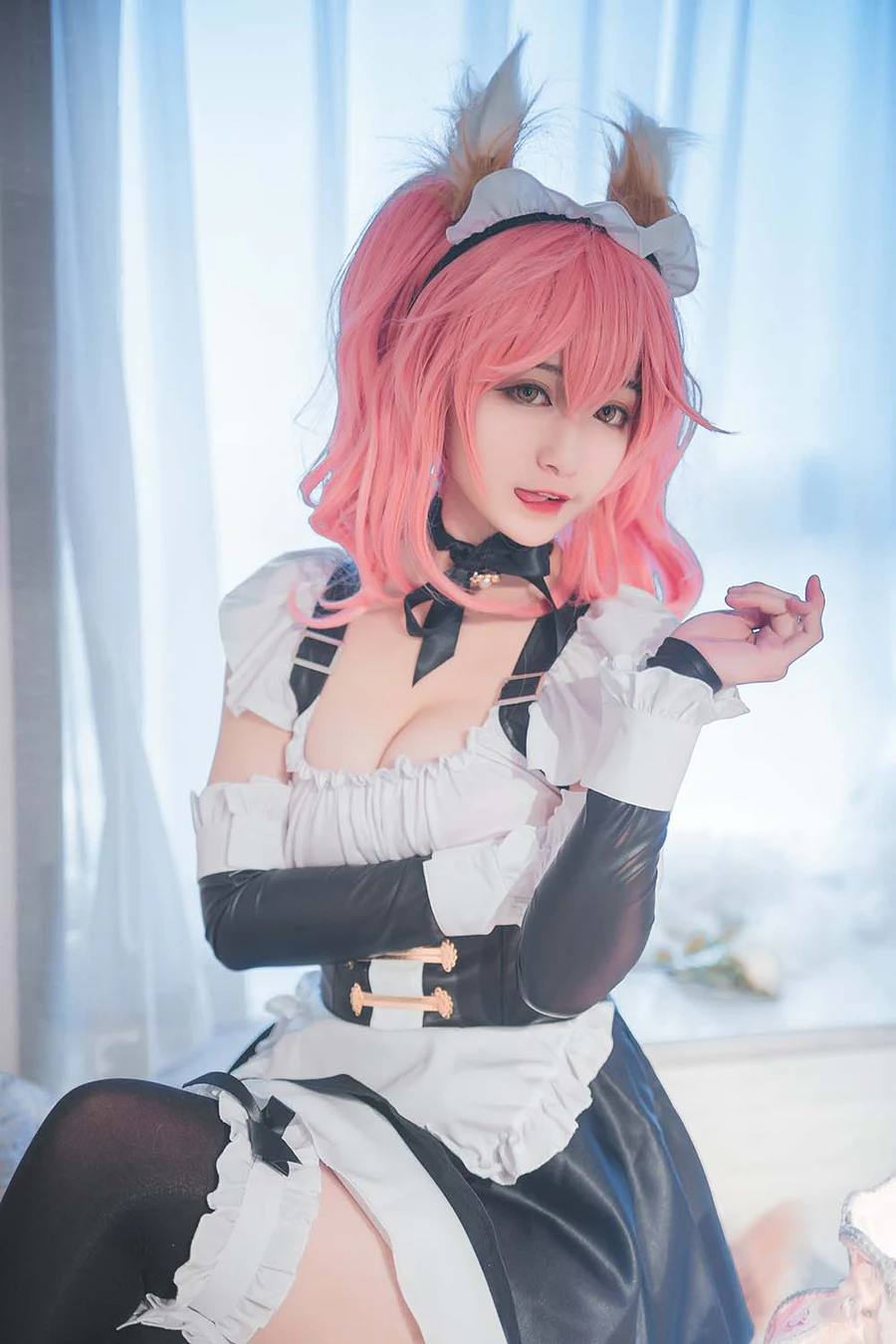 鬼畜瑶在不在w – 玉藻前女仆 Cosplay-第1张