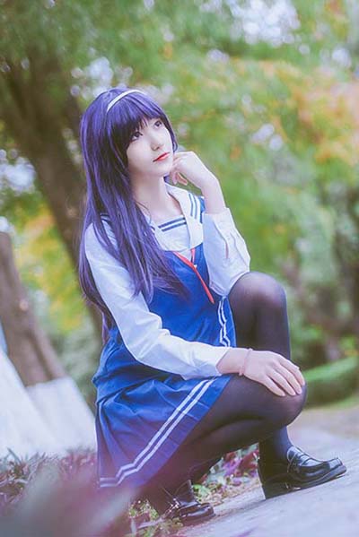 南桃Momoko – 诗羽制服 Cosplay-第1张
