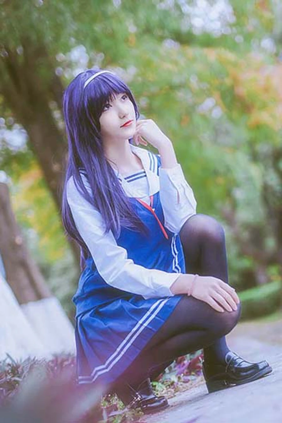 南桃Momoko – 诗羽制服 Cosplay-第1张