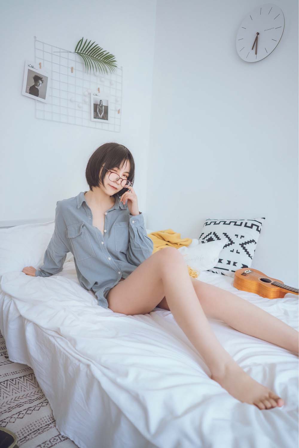 逐月su – 蓝色衬衫发布 Cosplay-第2张