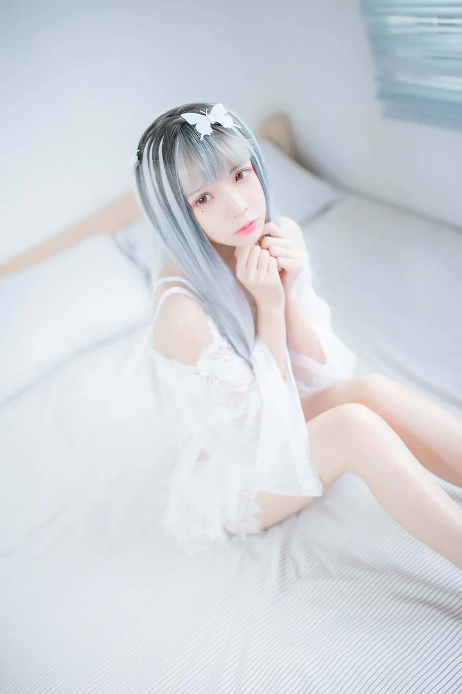 疯猫ss – 白纱 Cosplay-第1张