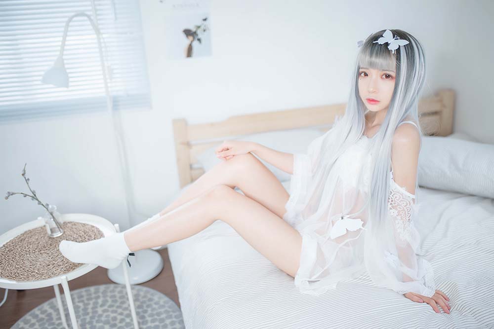 疯猫ss – 白纱 Cosplay-第2张