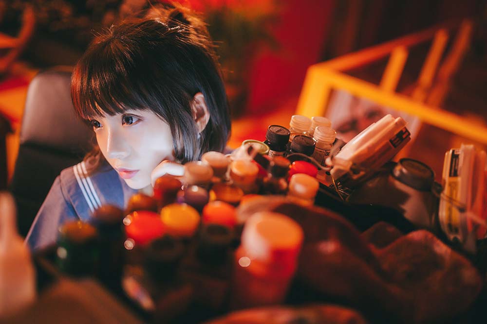 疯猫ss – 暗黑JK Cosplay-第2张