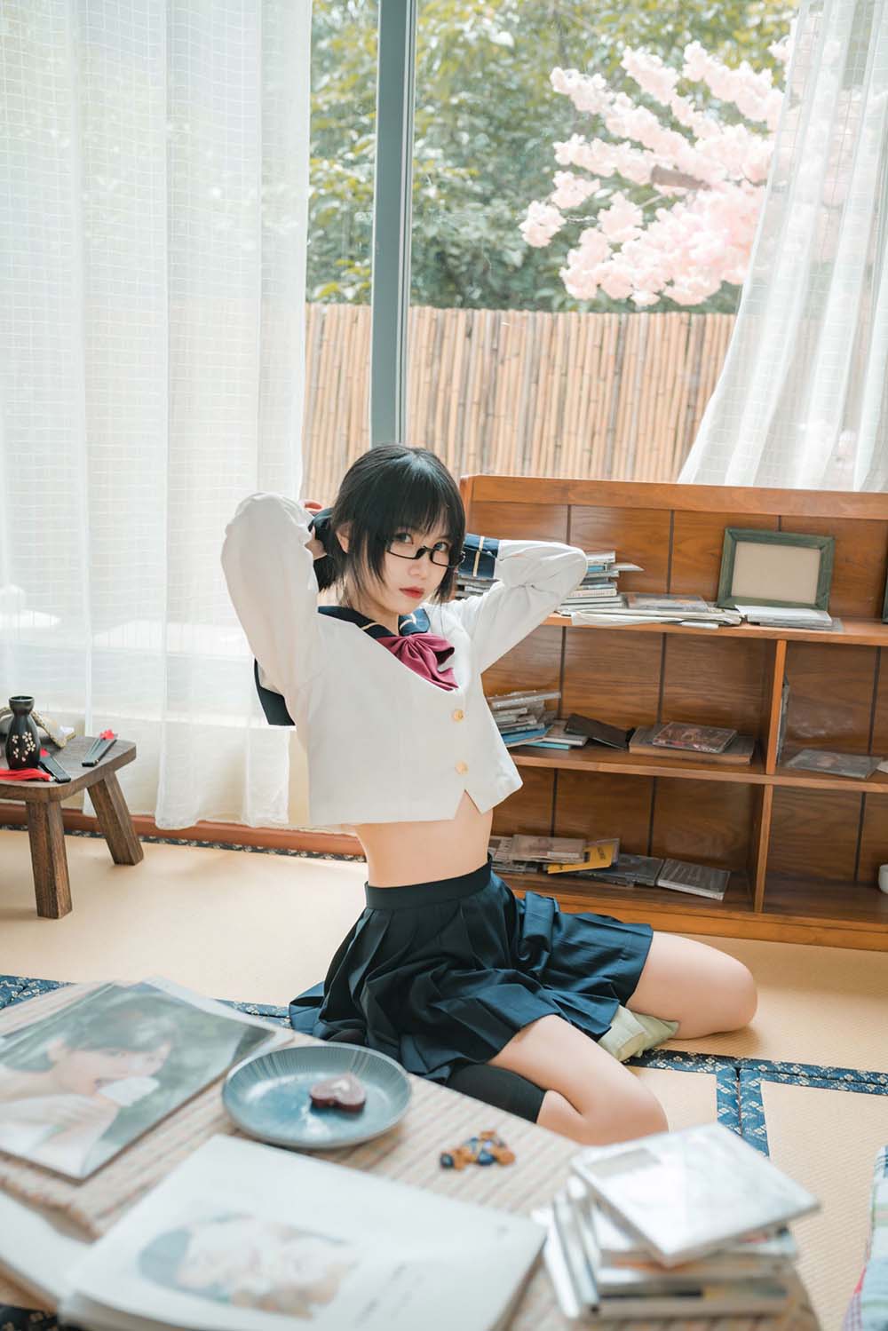 逐月su – 自宅jk Cosplay-第1张