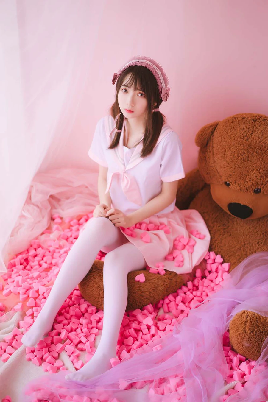 疯猫ss – 丝袜狂想曲(粉) Cosplay-第1张