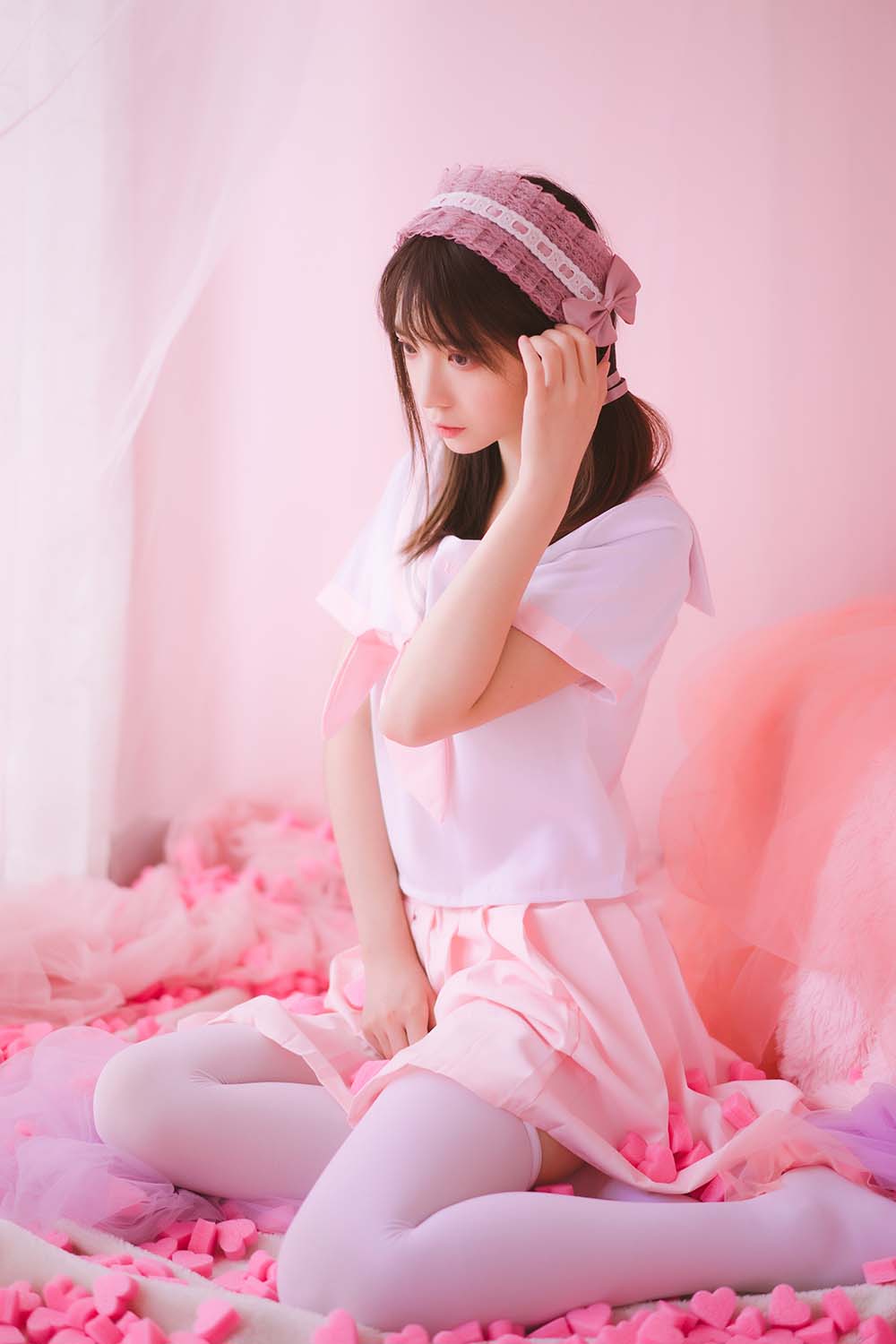 疯猫ss – 丝袜狂想曲(粉) Cosplay-第2张