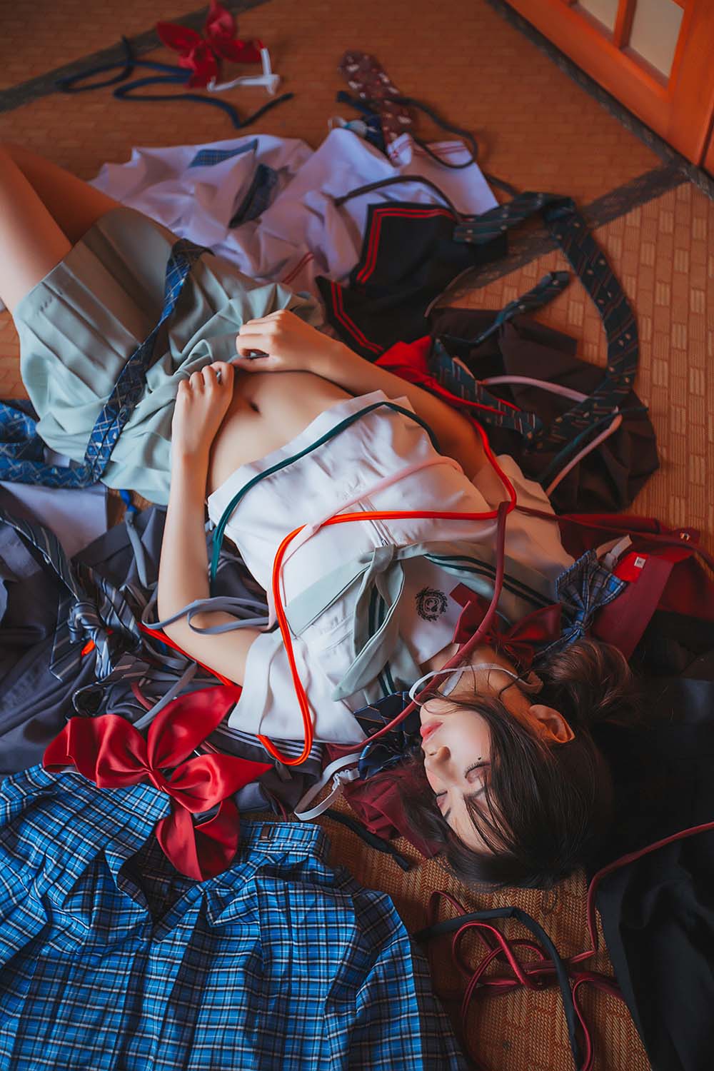 疯猫ss – 日式JK Cosplay-第1张