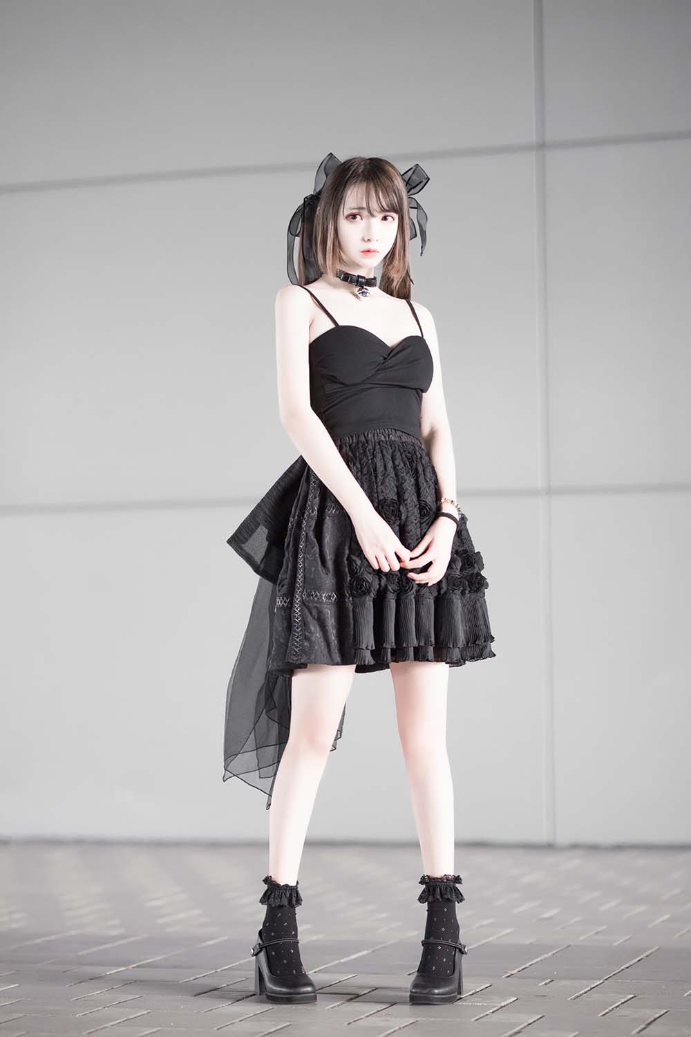 疯猫ss – 猫漫展黑裙 Cosplay-第2张