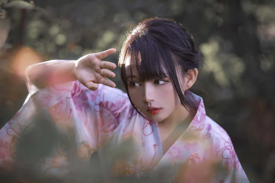 黑猫猫OvO – 和服超进化 Cosplay-第2张