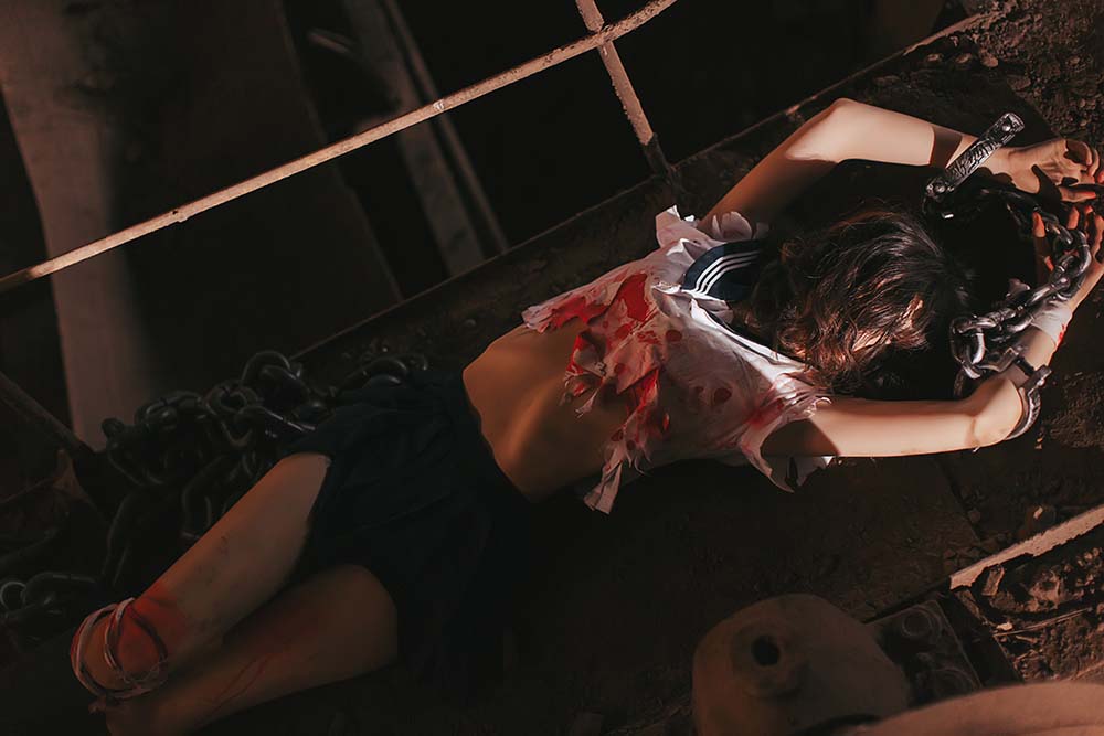 疯猫ss – 血腥JK Cosplay-第2张