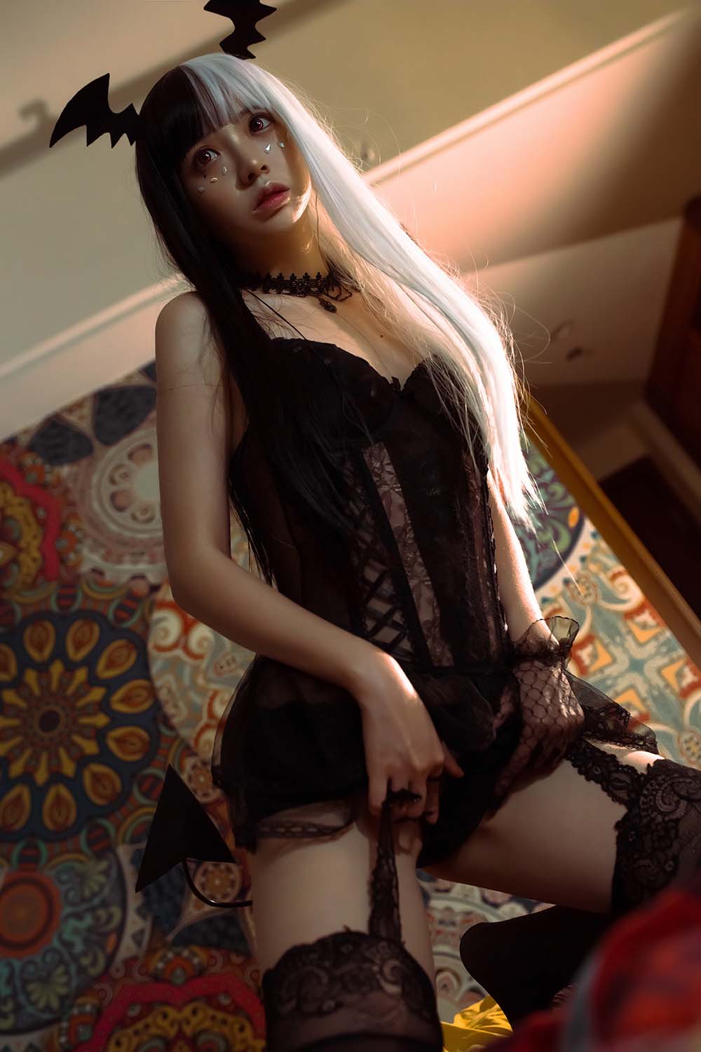 疯猫ss – 万圣小恶魔 Cosplay-第1张