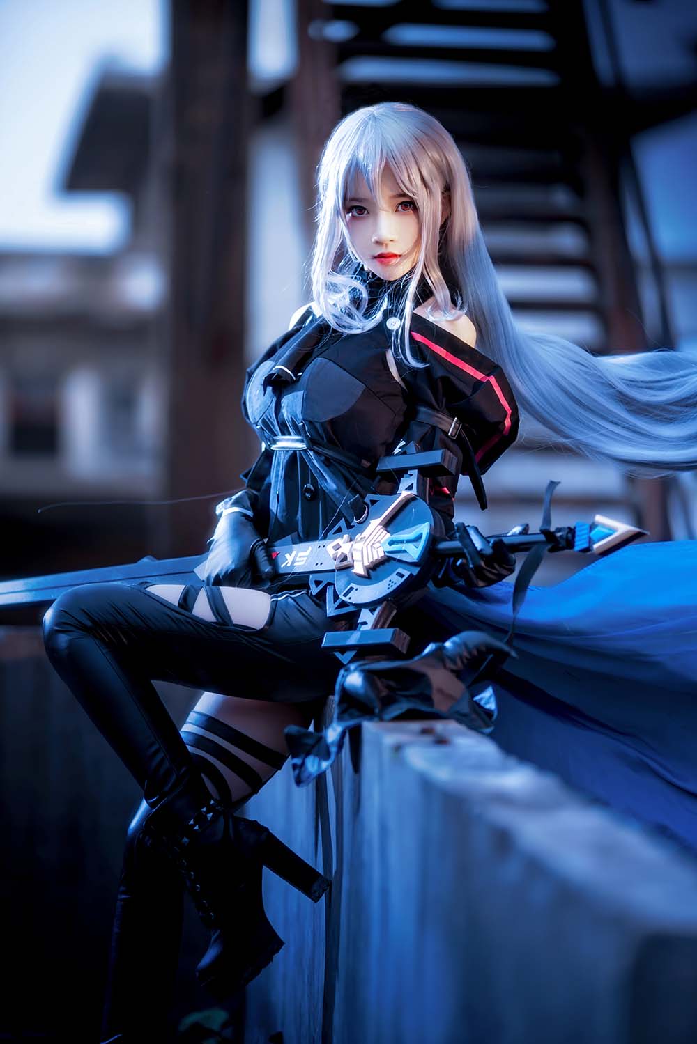 桜桃喵 – 斯卡蒂 Cosplay-第1张