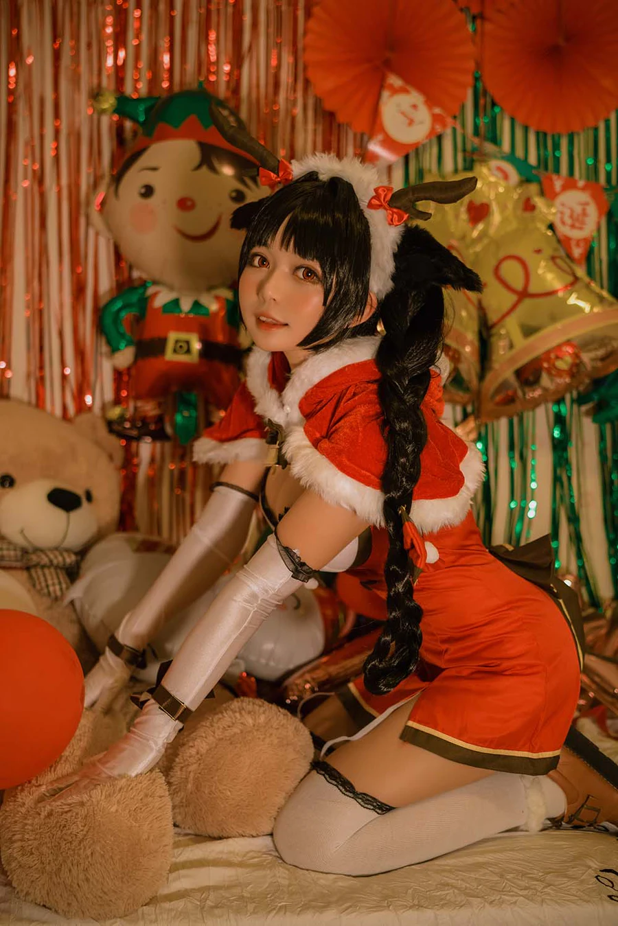 黑猫猫OvO – 大潮圣诞 Cosplay-第1张
