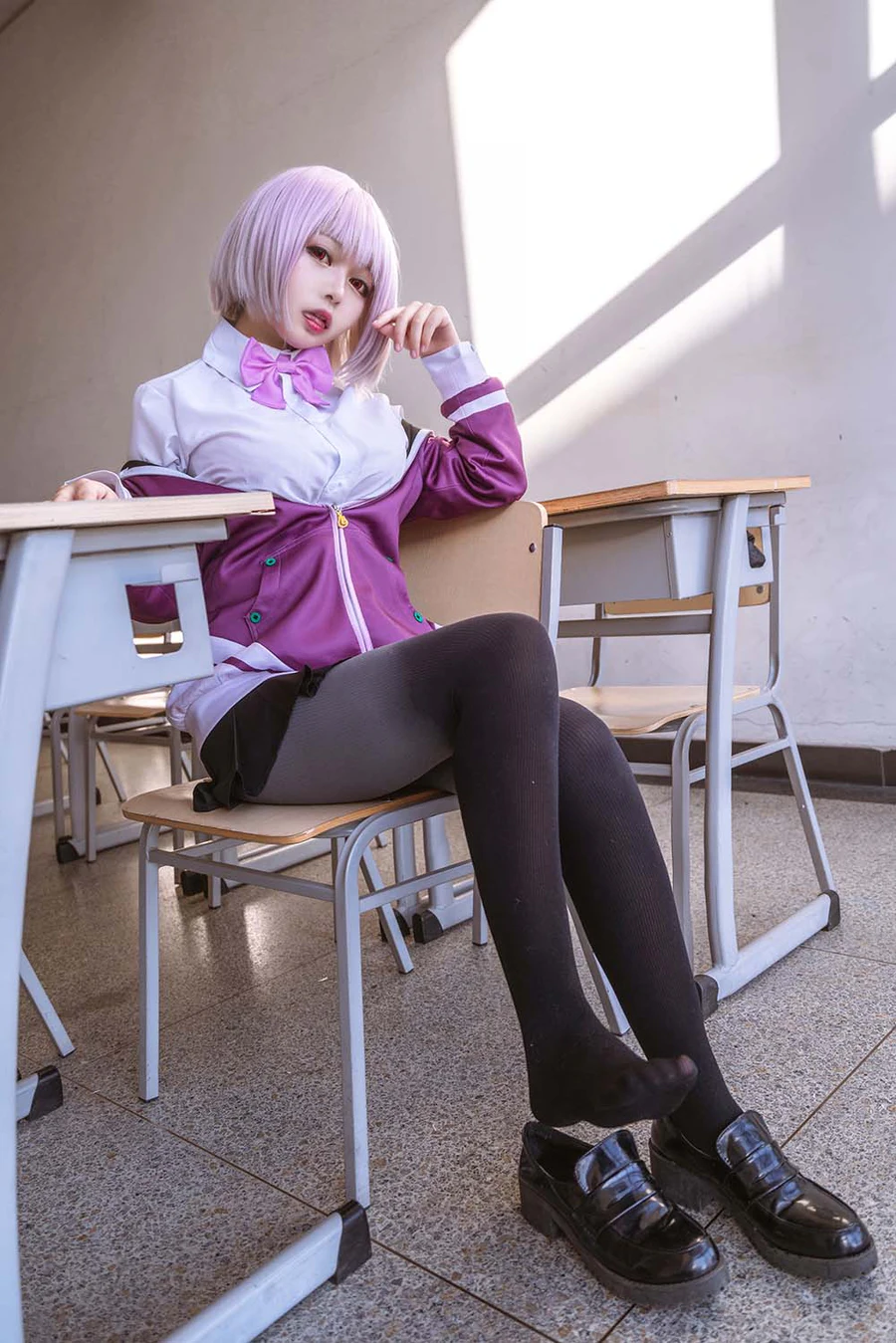 黑猫猫OvO – 新条茜 Cosplay-第2张