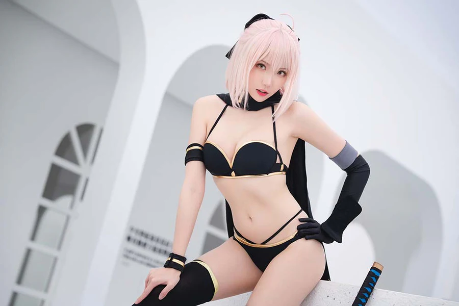 瓜希酱 – 总司 水着 Cosplay-第2张
